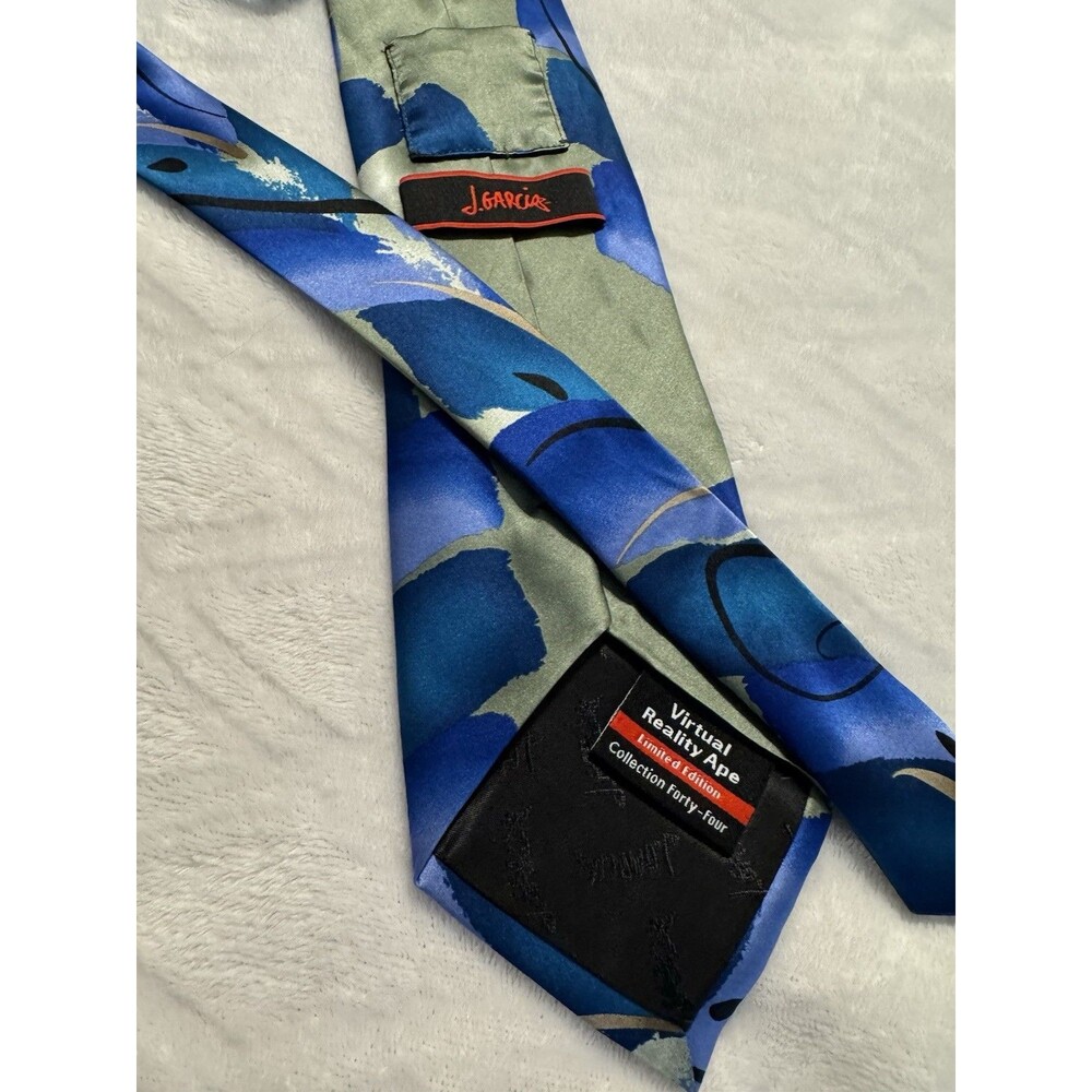 J.Garcia Virtual Reality Ape Collection 44 Limited Edition Tie Men Silk Necktie - Picture 2 of 6